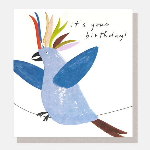 Greeting Card - Showtime Birthday Parrot