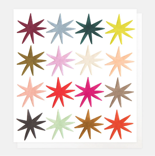 Greeting Card - Blank Colourful Stars