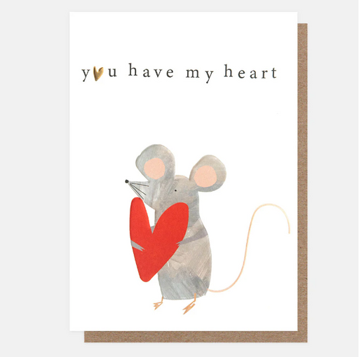 Greeting Card - You have My Heart Mouse
