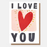 Greeting Card - I Love You Bursting Heart