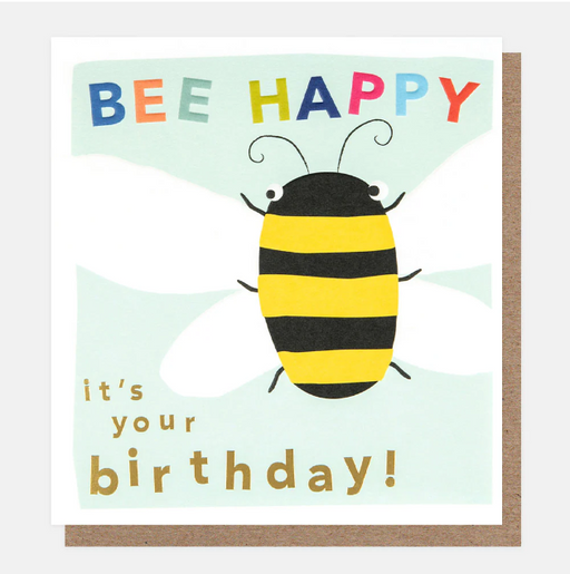 Greeting Card - Happy Bugs Bday Bumble Bee