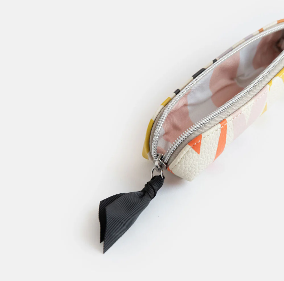 Pencil Case Multi Check Hearts