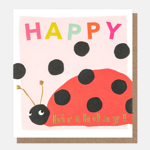 Greeting Card - Happy Bugs Bday  Ladybird