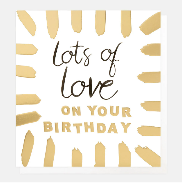 Greeting Card - Born 2 Shine Lots of Love Bday