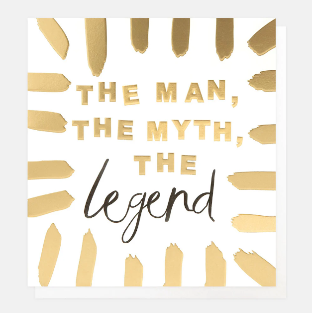 Greeting Card - Born 2 Shine The Man, The Myth