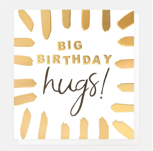 Greeting Card - Born 2 Shine Big Bday Hugs