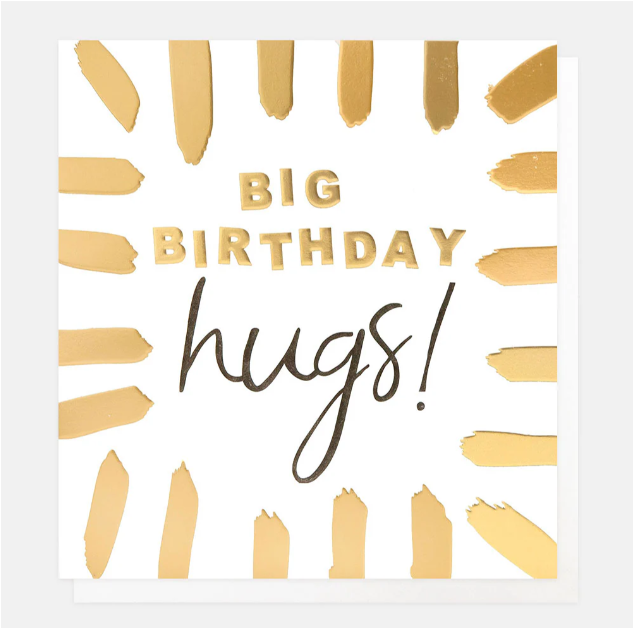 Greeting Card - Born 2 Shine Big Bday Hugs