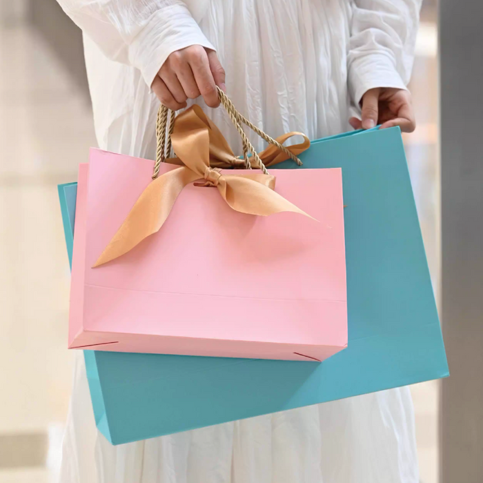 Square Gift Bag M - Pink