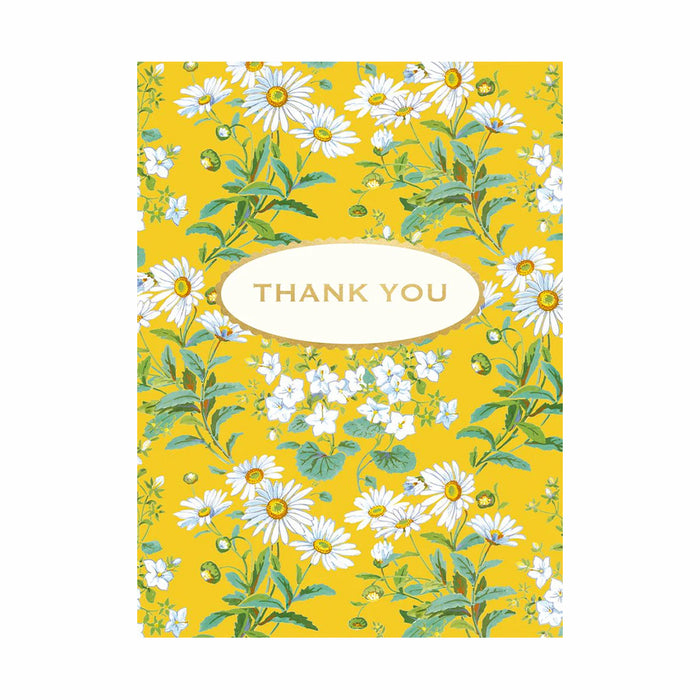 Small Pack 8 Cards Yellow Floral