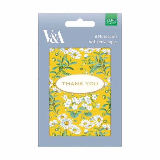 Small Pack 8 Cards Yellow Floral