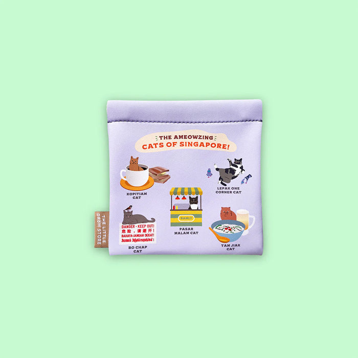 Snap Pouch - Cats of SG