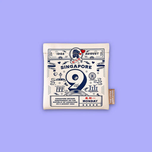 Snap Pouch - Calendar Blue