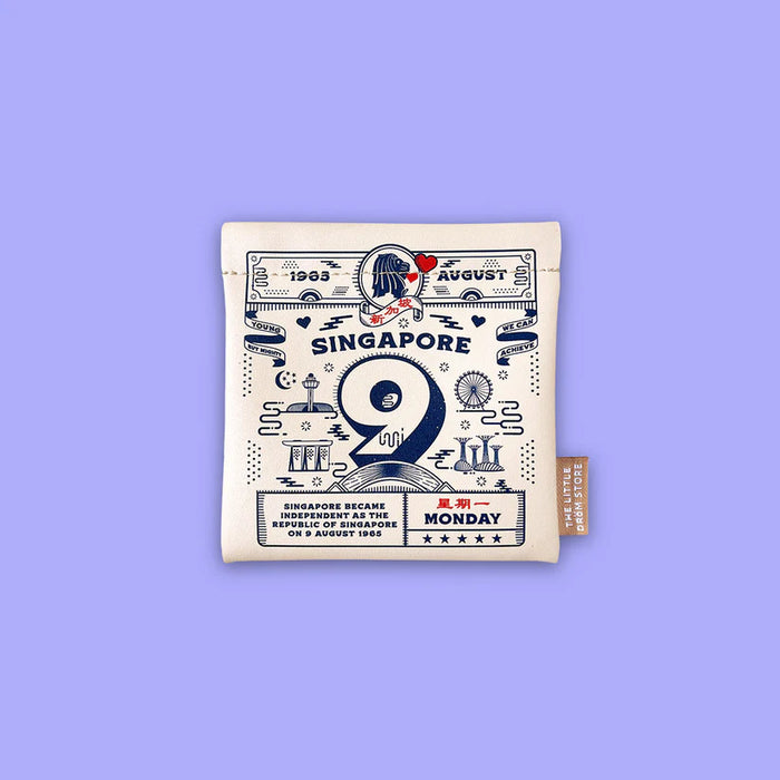 Snap Pouch - Calendar Blue