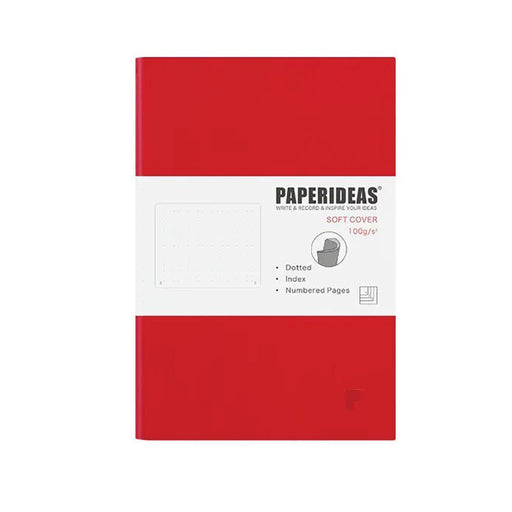 Softcover A5 Notebook Dotted - Red