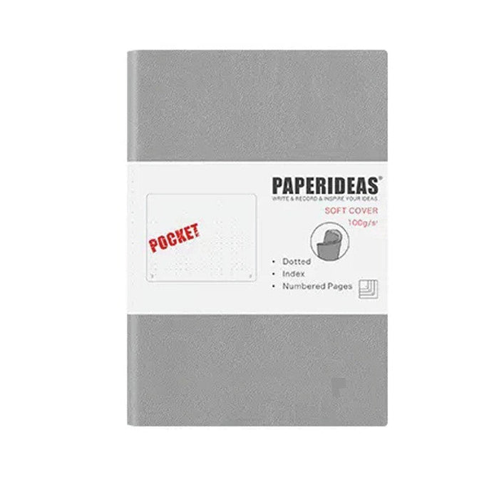 Softcover A6 Notebook Dotted - Gun Grey