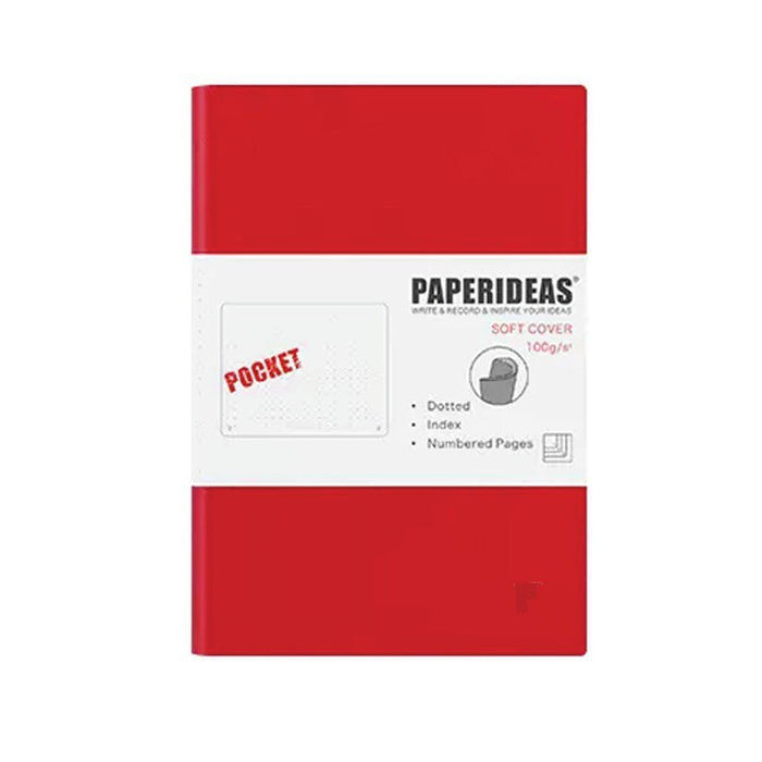 Softcover A6Notebook Dotted - Red