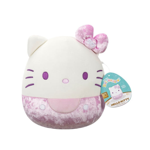 Squishmallow 8inch Plush - Hello Kitty 50th Anniversary Velvet Purple Hello Kitty