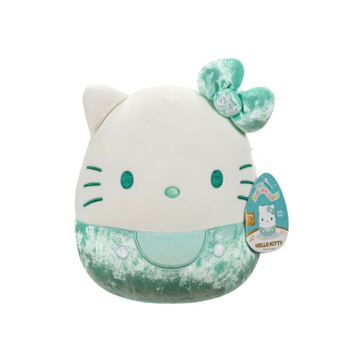 Squishmallow 8inch Plush - Hello Kitty 50th Anniversary Velvet Teal Hello Kitty