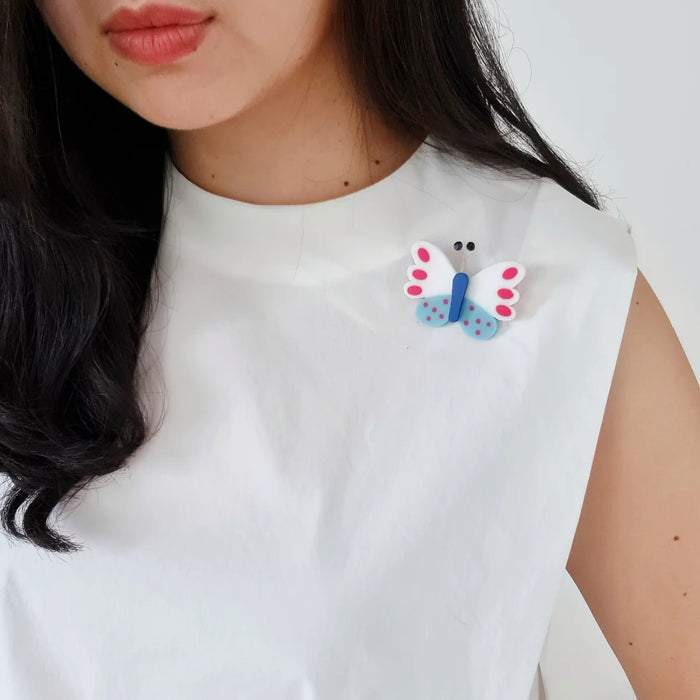 Stacey Butterfly Brooch Blue