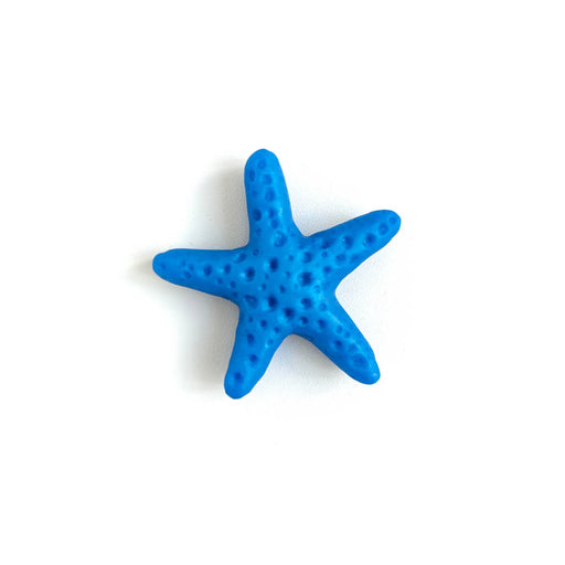 Starfish Metalic Blue Brooch