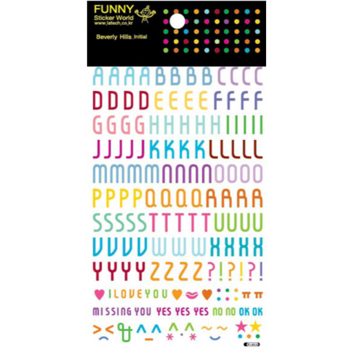 Sticker - Beverly Alphabet