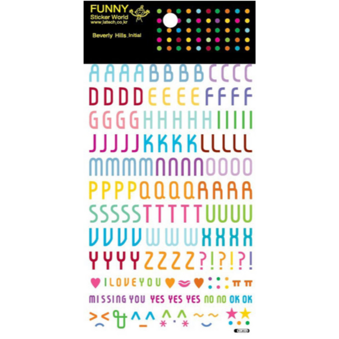 Sticker - Beverly Alphabet