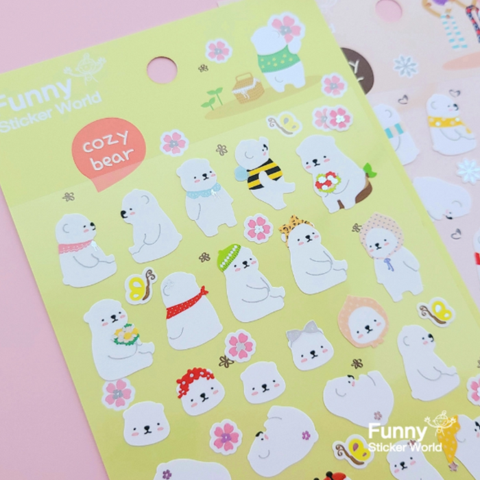 Sticker - Cozy Bear - Spring