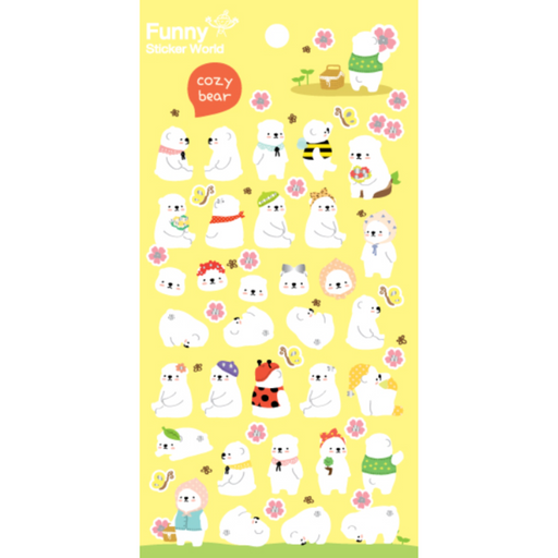 Sticker - Cozy Bear - Spring