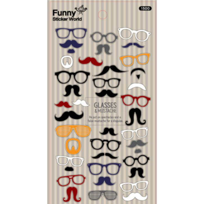 Sticker - Glasses & Mustache