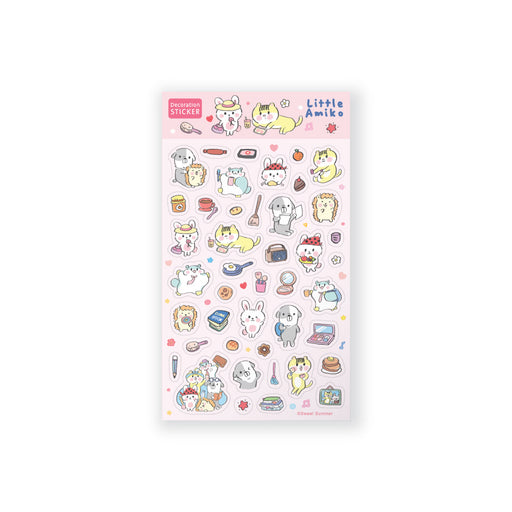 Sticker - Little Amiko Joyful Pink