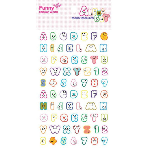 Sticker - Marshmallow Alphabet