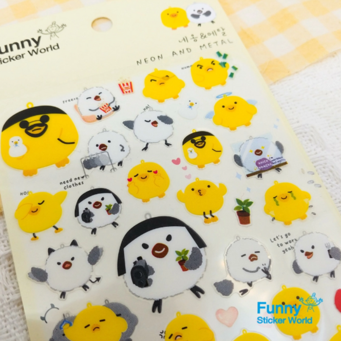 Sticker - Neon And Metal