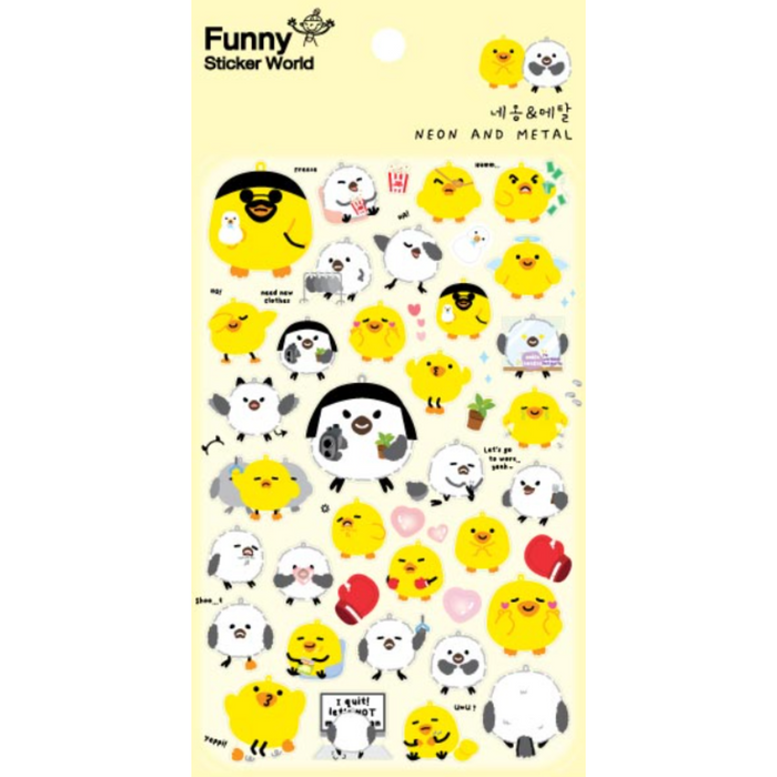 Sticker - Neon And Metal