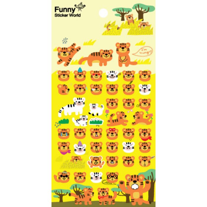 Sticker - Six Tigers