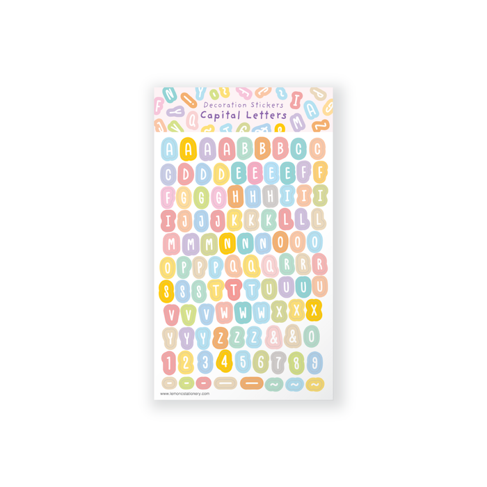 Stickers - Alphabet Capital Letter
