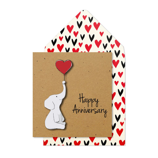 Greeting Card - Happy Anniversary Elephant