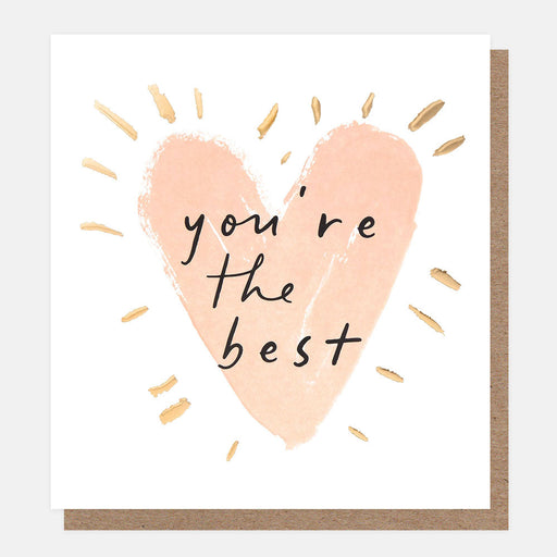 Greeting Card - You're the best Pink Heart