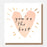 Greeting Card - You're The Best Pink Heart