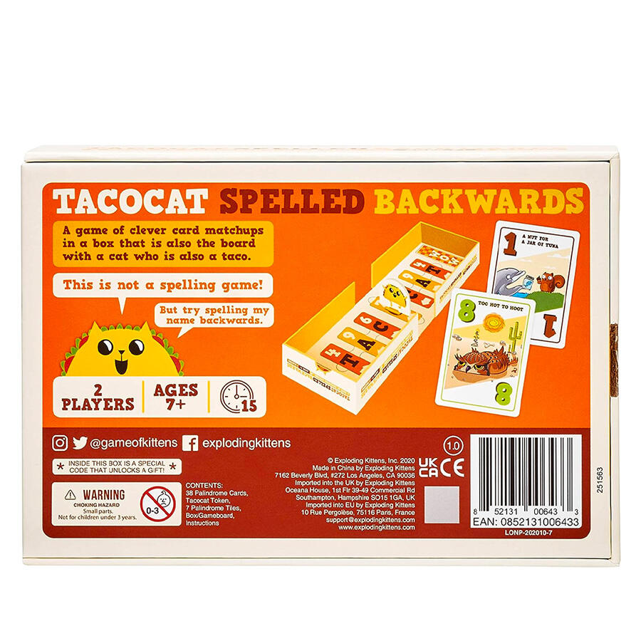 Tacocat Spelled Backwards — PaperMarket