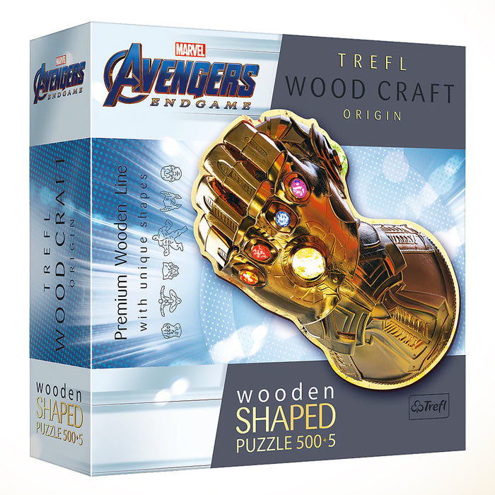 Trefl 500+5 Wooden Shaped Puzzle - Infinity Gauntlet
