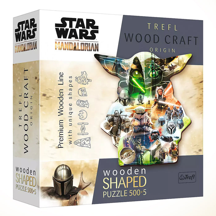 Trefl 500+5 Wooden Shaped Puzzle - The Mysterious Grogu