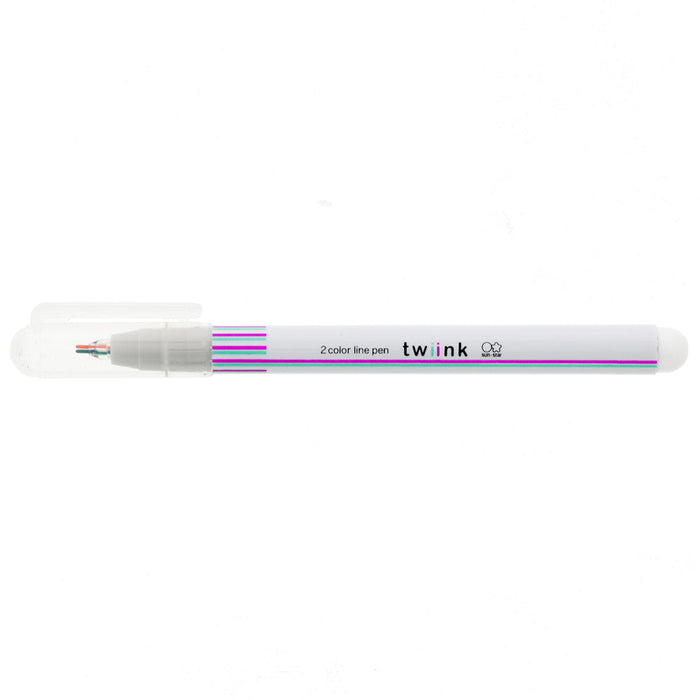 Twiink 2 Colour Line Pen - Pink Light Blue