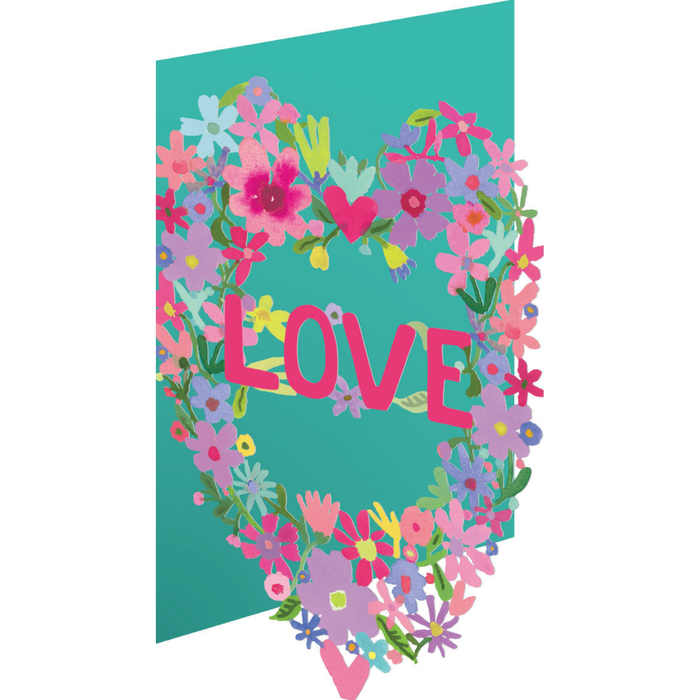 Greeting Card - LC Love Heart of Flowers