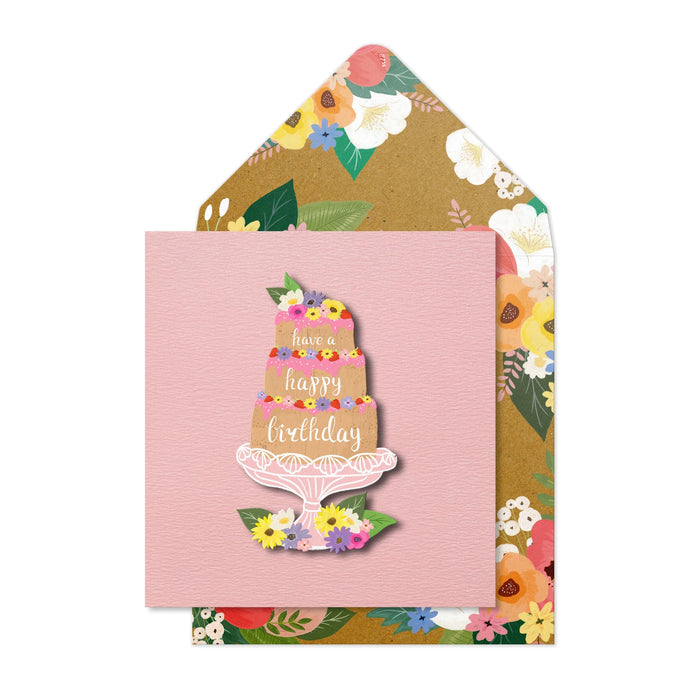 Greeting Card - Happy Bday Cake