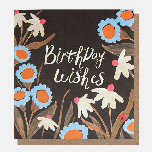 Greeting Card - Wildlife Bday Wishes Blue White