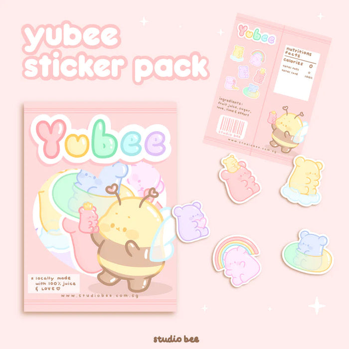 Yubee Gummy Sticker Pack - 5