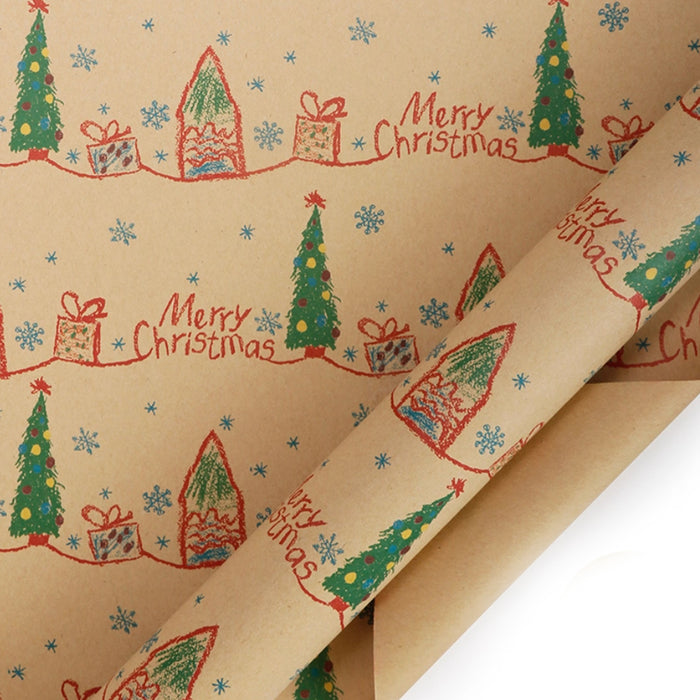 Gift Wrapping Paper Roll 5 Sheets - Little Christmas Houses