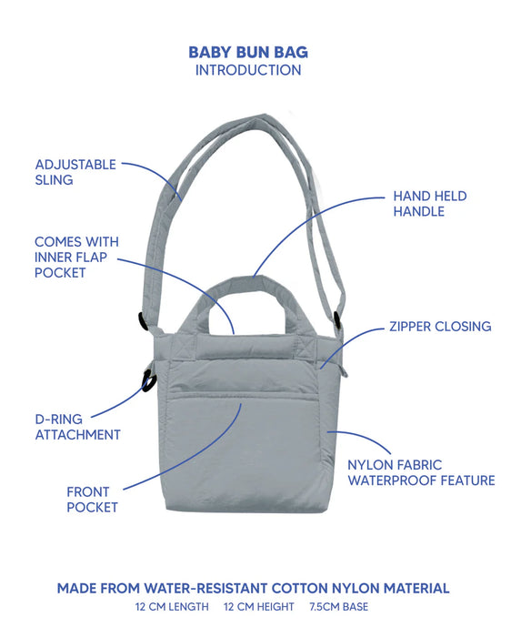Baby Bun Bag - Cloudy Grey