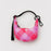 Baggu Crescent Bag Charm - Pink Star Plaid