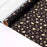 Gift Wrapping Paper Roll - 3M Gold Foil Hearts on Black